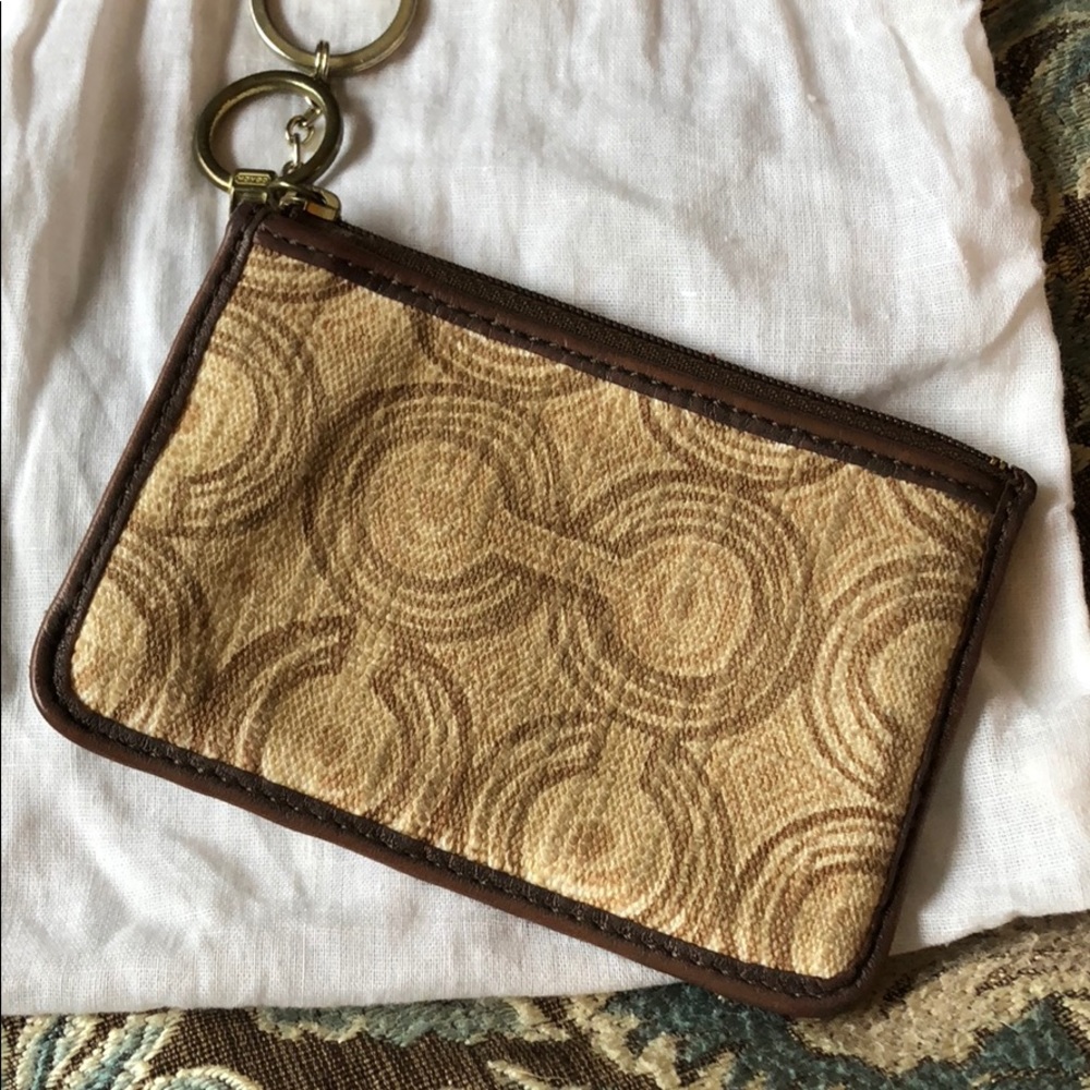 Authentic Coach Keychain Wallet